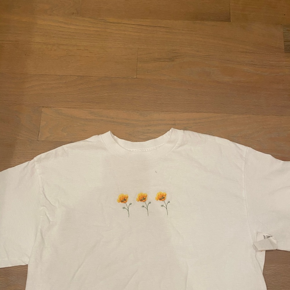 brandy cropped tee